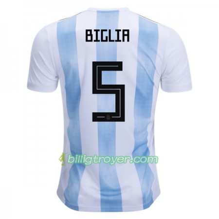 Billige Fotballdrakter Argentina Biglia 5 VM 2018 Hjemmedraktsett